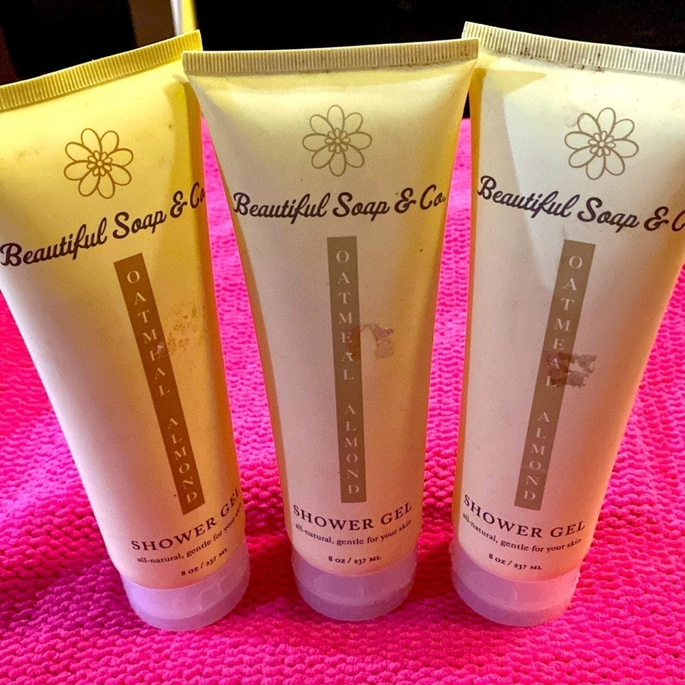 3/$20.  Oatmeal Almond Shower Gel Bundle New! Gentle Body Care
